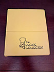 Vintage The Recipe Collector Yellow Binder Book With 40 Pages   160 Recipe Cards