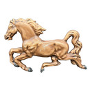Vintage Durastone Brown Running Stallion Horse Wall Art