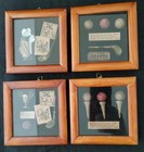 4 Golf Shadow Box Tees Ball 3d Wall Art 4 3 4 X 4 3 4 Antique Decor Vintage Gift