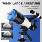 Telescopio Astronomico Profesional Astronomical 70 Mm Refractor Con 3 Oculares