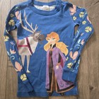 Disney Hanna Andersson Frozen 2 Anna Sven Pjs Set Organic Cotton Blue 120 Us 6-7