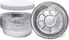 9  Premium Disposable Round Aluminum Foil Pans With Board Lids Baking Storage