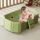 Baby Bath Tub For Infants To Toddlers Collapsible Infant Tub Shower Basin green 