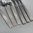 Vintage Frontier Airlines Stainless Flatware Mixed Lot 6pcs Teaspoon Knife Fork