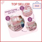 Badger Basket Doll Crib With Bedding  Storage Baskets  Mobile   Personalization