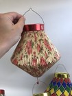 Lot Of 8 Vintage Chinese Taiwan Asian Hanging Paper Honeycomb Lanterns  8 