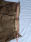 Men Traditional Leather Oktoberfest Lederhosen Brown Tyrolean Austria Bavaria