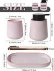 Ceramic Bathroom Accessories Set  Soap Dispenser  toothbrush Holder