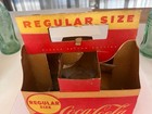 Vintage 1940s-1950s Coca Cola Hobbleskirt Bottle Set   Cardboard Carrier 6 Pack