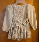 Vintage Eve Too  Byer California Girls Size 4 Dress Pink Purple Floral Flowers