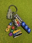 Mta Downtown New York City Subway 5 Charms  Nyc Keychain Souvenir Transit Sign