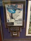 Lance Armstrong Signed Tour De France Centenaire 1903 - 2003 Framed Display Coa