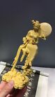 Chinese Boxwood Huang-yang Wood Carving Goddess Chang s Fly Moon Statue                     10