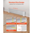 Uimoso 3 Ft Baseboard Heater Cover  Standard Series  Ideal For Bedroom  White