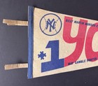 Extremely Rare New York Yankees Full Size Bootleg Baseball Pennant