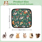 1x Rabbit Cage Mat Reusable Washable Bunny Floor Mat Small Animal Bedding Mat 