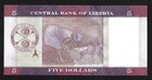 World Paper Money - Liberia  5 Dollars 2016   Crisp Unc