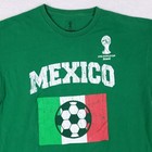 Fifa Official World Cup 2014 Mexico Soccer Shirt Mens Xl Green Brasil Fan Tee