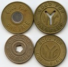 New York City Transit Authority Nyc Subway Good For One Fare Transit Token Lot 4