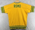 Vtg 1975 Mcauliffe Oakland A   s Joe Romo Game Worn Baseball Yellow Jersey Size 42