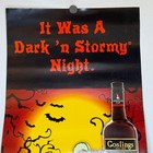 Goslings Black Rum Dark  n Stormy Bar Promo Poster 11 x17  Halloween
