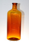 South Carolina Dispensary Bottle Amber 9   Vintage Repro