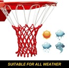 Heavy Duty Basketball Net Replacement 21  12 Loop All Weather Anti Whip Outdoor