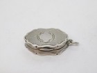 Victorian Sterling Silver Floral Pattern Vinaigrette Antique 1848 Birmingham