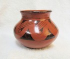 Vintage Old Arizona Maricopa Indian Decorated Designs Art Pottery Bowl Vase