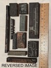 Vintage Assorted  11  Metal Printing Blocks Letterpress Cuts Lot -companies 2