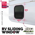 14  X 16  Rv Window With Trim Ring Vertical Sliding Window Cargo Trailer Camper