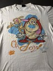 Vintage Ren   Stimpy Show  oh Joy   Graphic T-shirt White 1992 Xl Tee