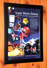 Super Mario Galaxy Nintendo Wii Rare Small Promo Poster   Ad Page Framed 