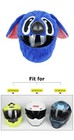 Motorcycle Helmet Full Cover Novelty Cartoon Character Fluffy Xmas Gift-one Size