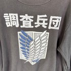 Attack On Titan Survey Corps Logo Crewneck Sweatshirt Men Medium Ripple Junction