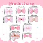Dog Bows  20 Pcs Cute Dog Hair Bows With Rubber Bands Pink Dogs Accessories Mix