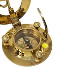 Antique Vintage Sundial Brass Pocket Compass Home Decoration Pcs With Wooden Box