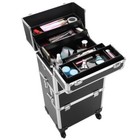 3 4 In 1 4 Wheels Makeup Case Organizer Storage Box Rolling Cosmetic Bag Trolley
