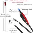 12pcs 30 Inch Carbon Shaft Arrows Spine 500 Od 7 6mm True Turkey Feathers Arrows