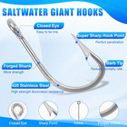 Large Giant Shark Fishing Hooks Saltwater Alligator Hooks Big Game Stainless