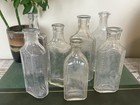 Vintage Apothecary Bottles Pharmacy Medicine Lot Set Of 7 Old Collectibles