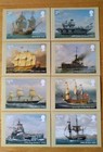 2019 Royal Navy Ships Set Of 8 Phq Postcards With 8 Different Postmarks Back