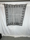 Antique Lace Shawl Black Square Chantilly  50 X 50 In  19th C 1800s Original