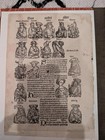 1496 Nuremberg Chronicle Leaf        descendants Of Noah        Original 15th-century 