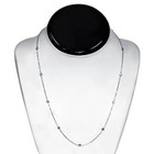 1ct Diamonds Bezel Station 18  14k White Gold Womens Necklace