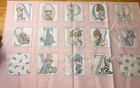 Vintage Precious Moments Nursery Alphabet Abc s Baby Girl Pink Fabric Panel