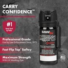 Pepper Spray Gel 1 5 Fl Oz Black Fast Flip Sabre Crossfire Deploys Angle