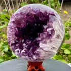 13 2lb   Natural Amethyst Agate Sphere Polished Healing Crystal Ball Home Fe
