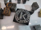 Letterpress Print Type Lot Metal Wood Stamp  Money Sign Advertising Coal Oil 