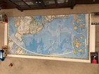 Huge 6   x9     the Political World  World Map 1981 - Mint Condition Antique Map